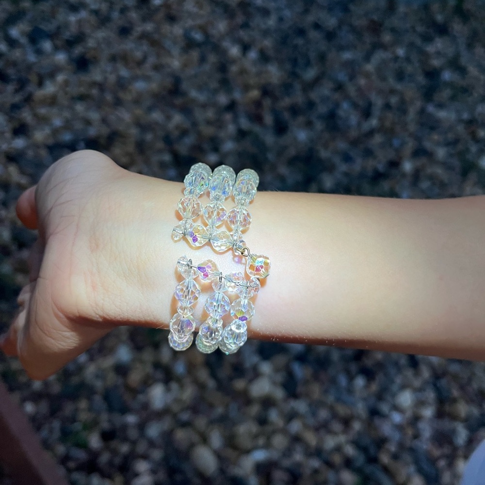 Crystal Beaded Bracelet vintage - Picture 17 of 17